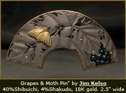 Pin made by Jim Kelso with traditional Japanese alloys